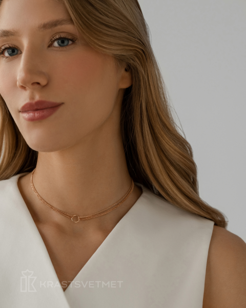 Колье из красного золота